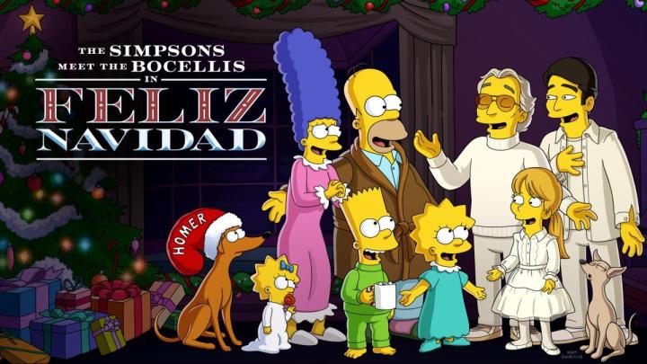 مشاهدة فيلم The Simpsons Meet the Bocellis in Feliz Navidad 2022 مترجم ماي سيما
